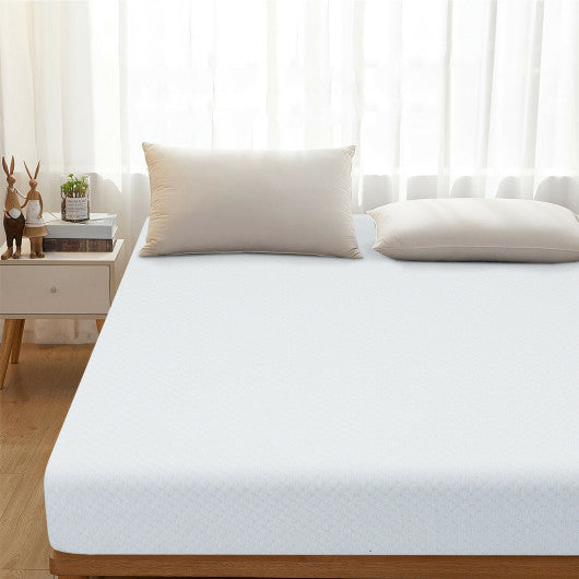 8 Inch Foam Medium Firm Mattress with Jacquard Cover-Queen Size