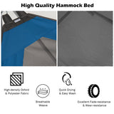 Portable Folding Hammock with Hammock Stand-Blue