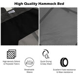 Portable Folding Hammock with Hammock Stand-Black