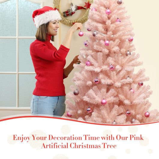 6/7 Feet Artificial Christmas Tree Hinged Full Fir Tree-7 ft