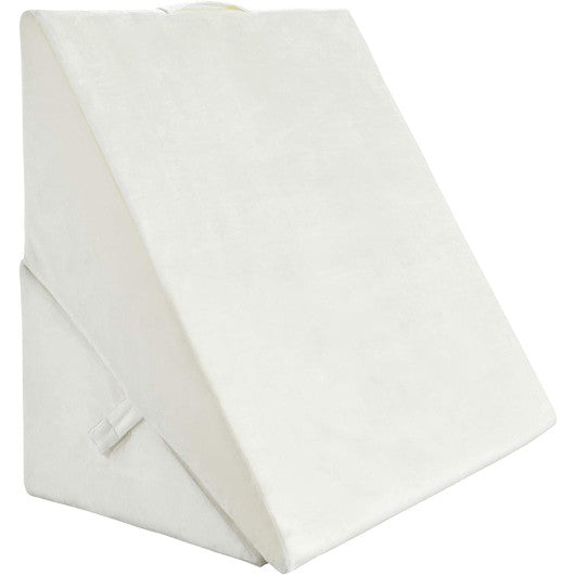 Adjustable Memory Foam Reading Sleep Back Support Pillow-White