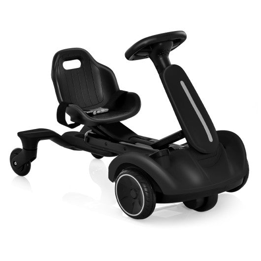 6V Kids Ride on Drift Car with 360° Spin and 2 Adjustable Heights-Black