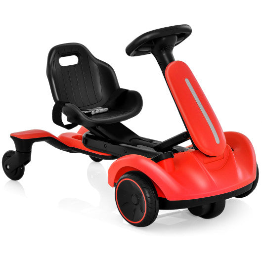 6V Kids Ride on Drift Car with 360° Spin and 2 Adjustable Heights-Red