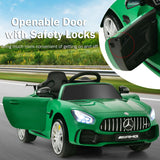 12V Licensed Mercedes Benz Kids Ride-On Car with Remote Control-Green