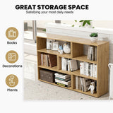 Open Shelf Bookcase with 6 Grids