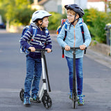 Lightweight Folding Kick Scooter with Strap and 8 Inches Wheel-Silver