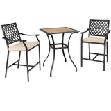 Patio Square Bar Table for Garden Backyard