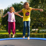 8 Feet Trampoline Spring Safety Cover without Holes-Blue