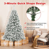 6/7/8 Feet Artificial Xmas Tree 3-Minute Quick Shape-6 ft