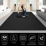 Workout Yoga Mat for Exercise-Black