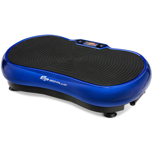 3D Vibration Plate Fitness Machine with Remote Control-Blue