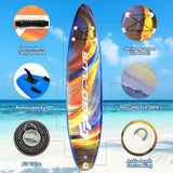 Inflatable Stand Up Paddle Board with Backpack Aluminum Paddle Pump-L