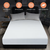 8 Inch Foam Medium Firm Mattress with Jacquard Cover-Twin Size