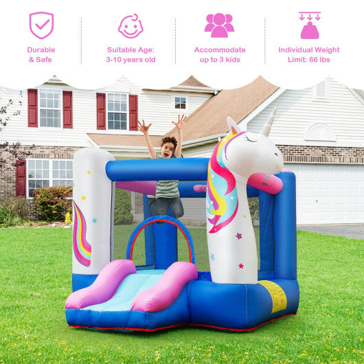 Kids Inflatable Bounce House with 480W Blower