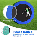 8 Feet Trampoline Spring Safety Cover without Holes-Blue