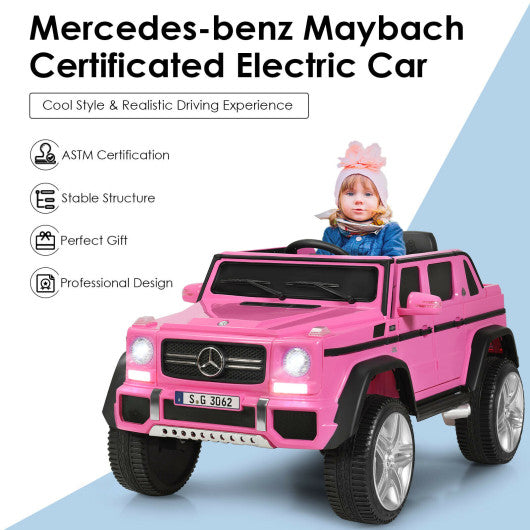 12V Licensed Mercedes-Benz Kids Ride On Car-Pink