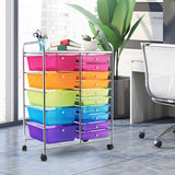 15 Drawers Rolling Storage Cart Organizer