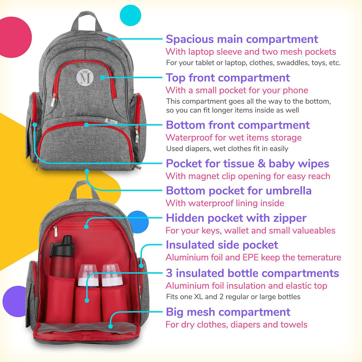 Baby Diaper Bag Backpack by Skincareheaven