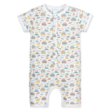 Henley Romper - Surf Camp 100% Pima Cotton by Feather Baby