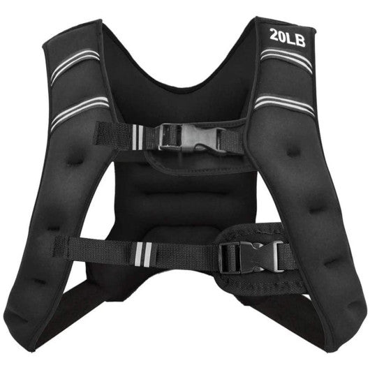 Training Weight Vest Workout Equipment with Adjustable Buckles and Mesh Bag-20 lbs