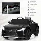 Kids Ride Lexus LC500 Licensed Remote Control Electric Vehicle-Black