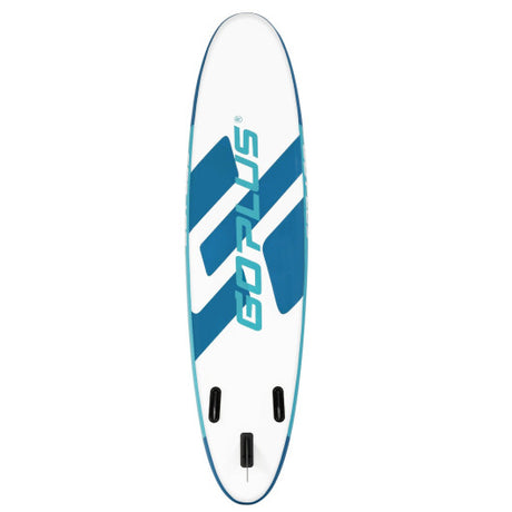 11 Feet Inflatable Stand Up Paddle Board with Aluminum Paddle-Light Blue