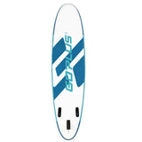 11 Feet Inflatable Stand Up Paddle Board with Aluminum Paddle-Light Blue
