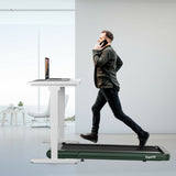 4.75HP 2 In 1 Folding Treadmill with Remote APP Control-Green