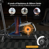 Elliptical Exercise Machine Magnetic Cross Trainer with LCD Monitor