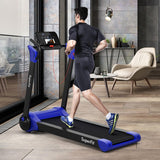 2.25 HP Electric Motorized Folding Running Treadmill Machine with LED Display-Navy