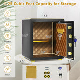 1.25 cu ft Steel Electronic Safe Box with Keypad and Key for Home Office