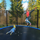 8/10/12/14/15/16 Feet Outdoor Trampoline Bounce Combo with Safety Closure Net Ladder-12 ft