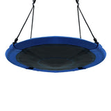 40 Inch Flying Saucer Tree Swing Indoor Outdoor Play Set-Blue