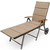 Outdoor Chaise Lounge Chair Rattan Lounger Recliner Chair