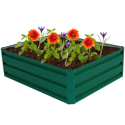 40 Inch x 32 Inch Patio Raised Garden Bed for Vegetable Flower Planting