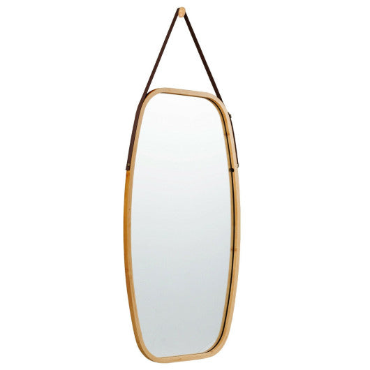 30 Inch Modern Rectangle Wall Hanging Framed Mirror