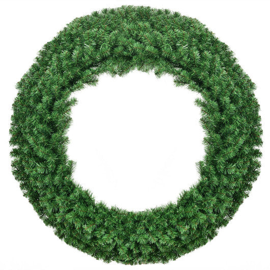 48 Inch Pre-lit Cordless Artificial Christmas Wreath