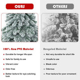 7.5 Feet Snow Flocked Artificial Christmas Tree