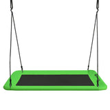 60 Inches Platform Tree Swing Outdoor with  2 Hanging Straps-Green