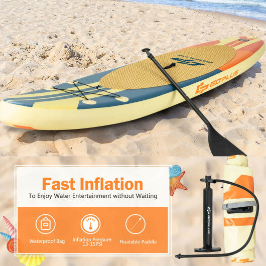 Inflatable Stand Up Paddle Board Surfboard with Bag Aluminum Paddle and Hand Pump-L