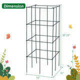 4 Pack Garden Trellis for Climbing Plants for Flower Vegetable