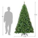 PVC Artificial Christmas Tree Premium Hinged-7.5 ft