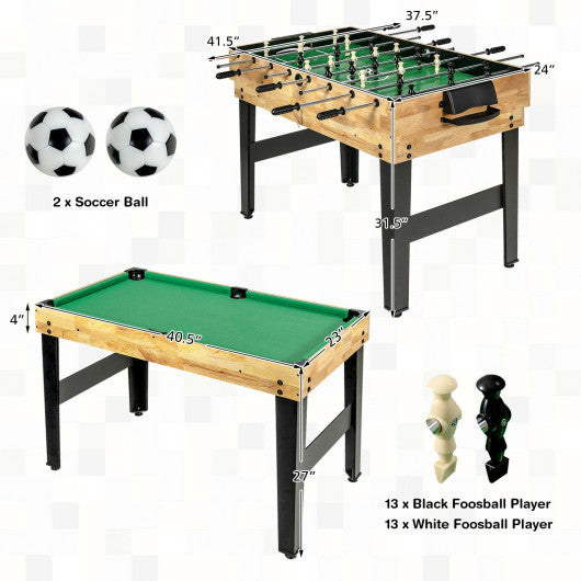 10-in-1 Multi Combo Game Table Set for Home