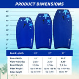 41 Inch Lightweight Super Portable Surfing Bodyboard-M