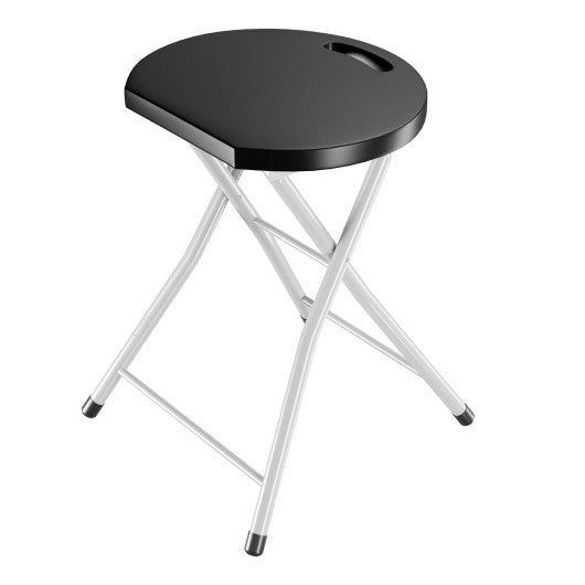 28 Inch Portable Folding Stools with 330lbs Limited Sturdy Frame