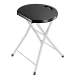 28 Inch Portable Folding Stools with 330lbs Limited Sturdy Frame