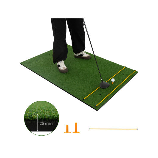 5 x 3 ft Artificial Turf Grass Practice Mat for Indoors and Outdoors-25mm