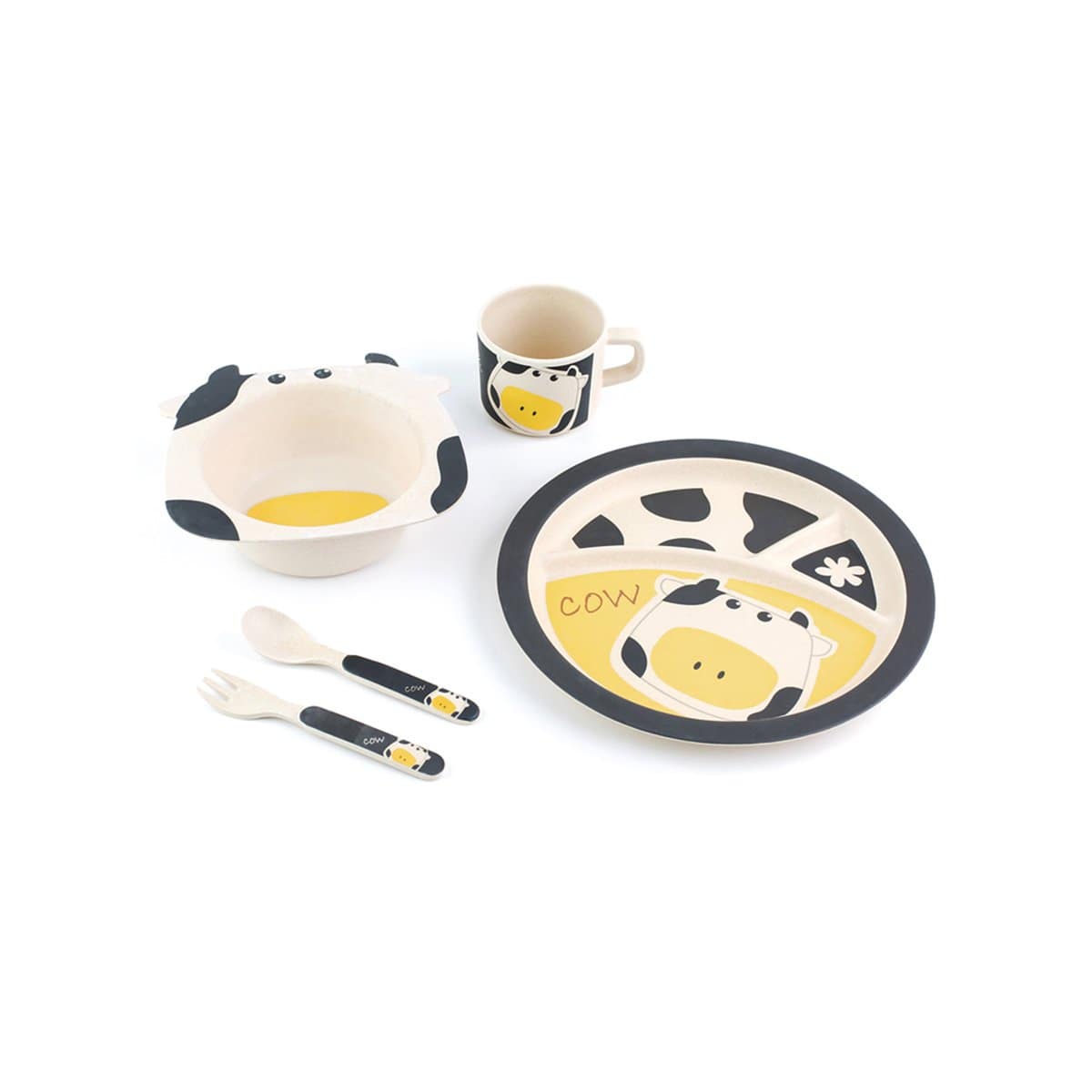 Cow -5pcs Kids Dinnerware Set by Peterson Housewares & Artwares