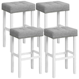2 Pieces Counter Height Bar Stools with Sponge Padded Cushion-29 inches