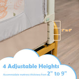 Vertical Lifting Bed Rail for Toddlers with Double Lock-70 inch